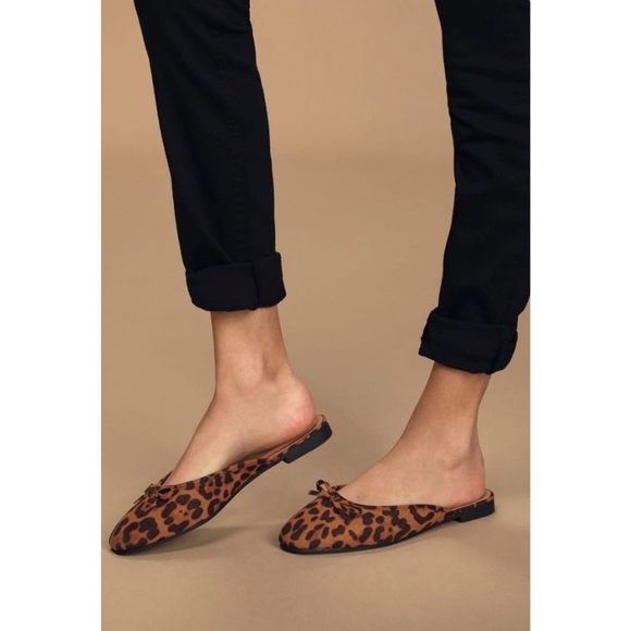 Lulu's Darcie Leopard Suede Flats {Bamboo} - Picture 2 of 10